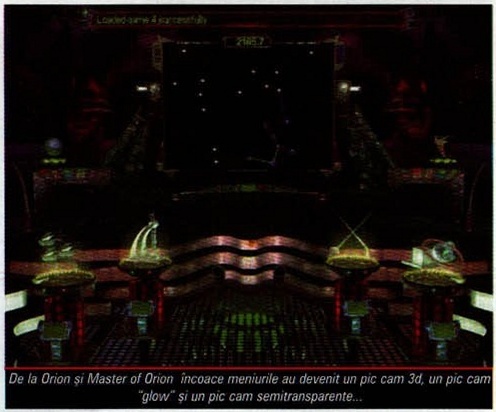 De la Orion și Master of Orion  încoace meniurile au devenit un pic cam 3d, un pic cam "glow" și un pic cam semitransparente...