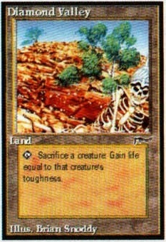 Galeria din josul paginii, rândul de sus, cartea 2: „Diamond Valley” (Land), ilustrație de Brian Snoddy
