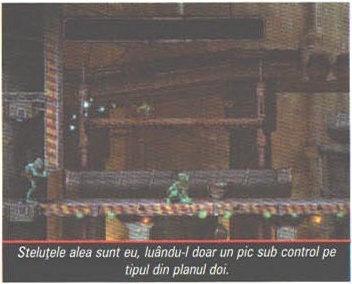 Steluțele alea sunt eu, luându-l doar un pic sub control pe tipul din planul doi.
