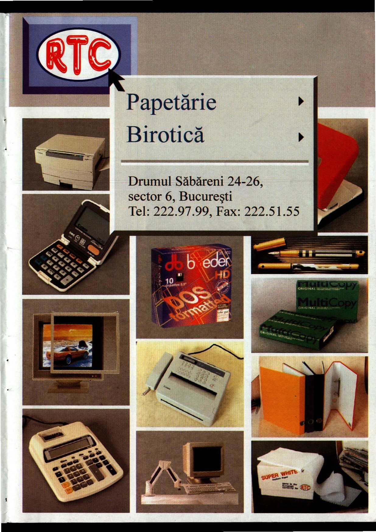Numărul 10, pagina 3 — RTC papetărie/birotică (reclamă)