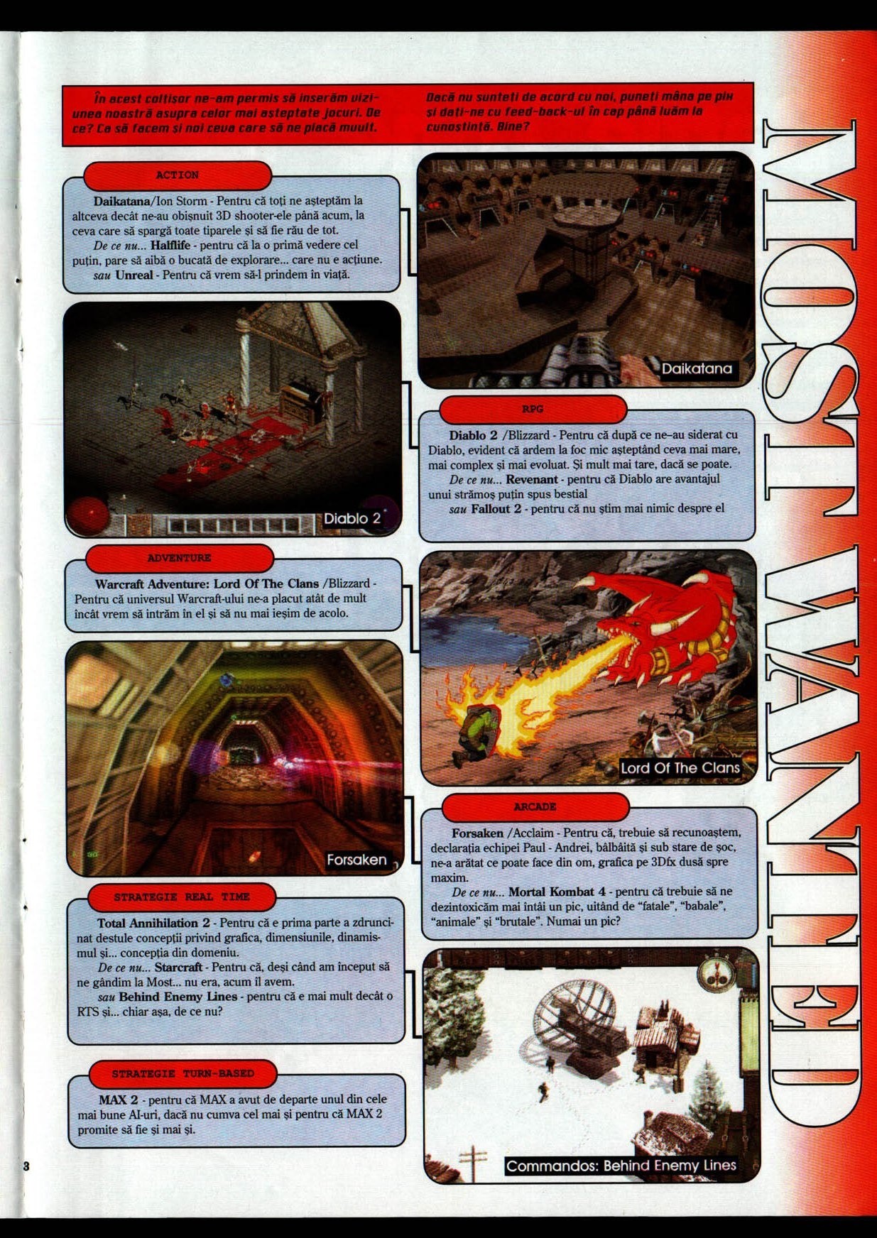 Numărul 10, pagina 19 — MOST WANTED