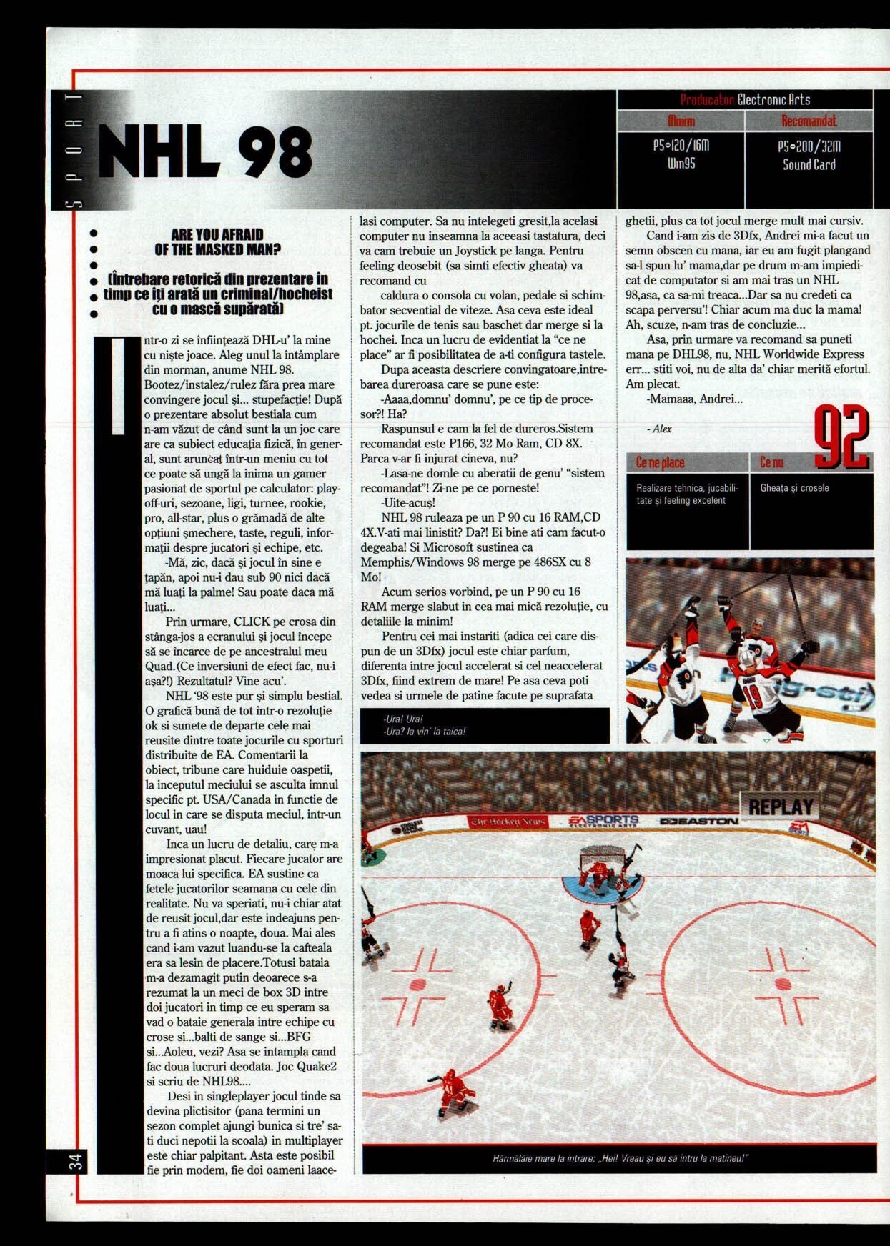 Numărul 10, pagina 36 — NHL 98
