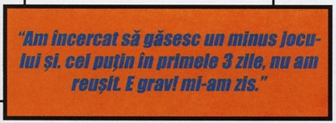 Caseta de citat portocalie din colțul interior de sus