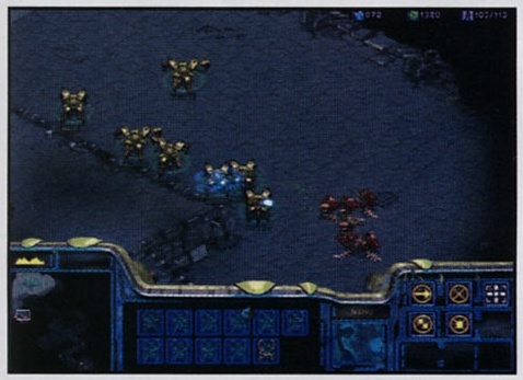 Screenshot fără legendă proprie, primul din coloana de trei de pe marginea exterioară a paginii 37: unități terrane pe teren albastru