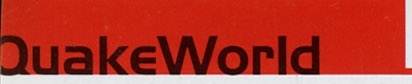 Bannerul roșu „QuakeWorld" din capul paginii