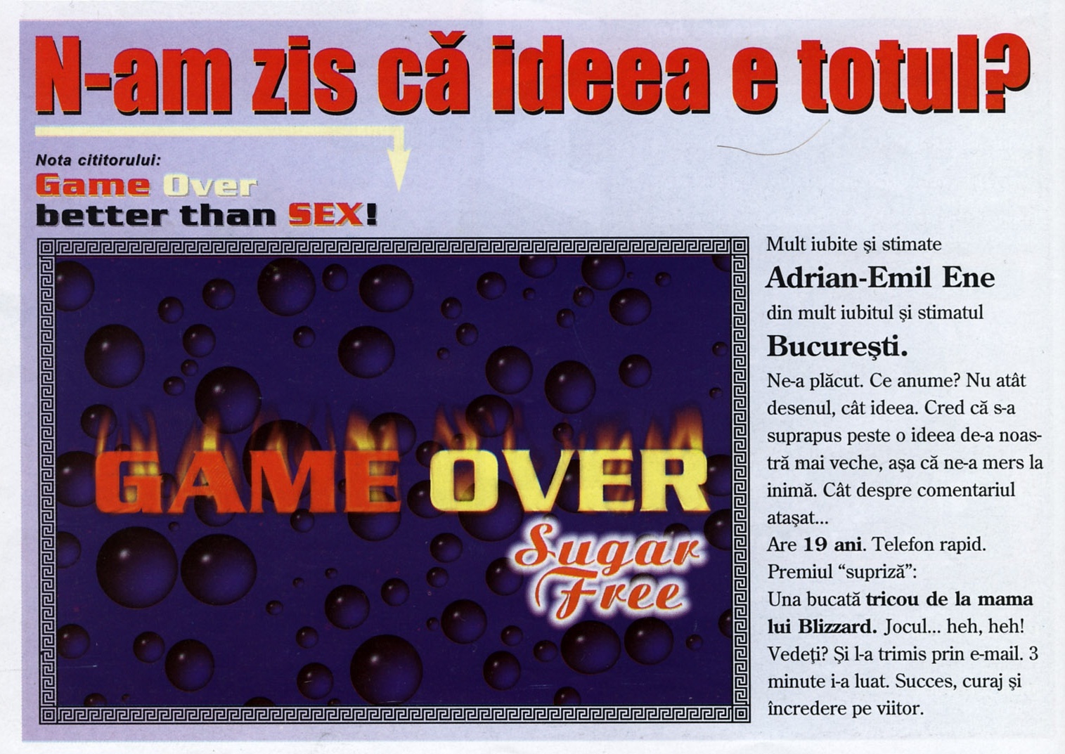 „N-am zis că ideea e totul?" — desenul câștigător al lui Adrian-Emil Ene