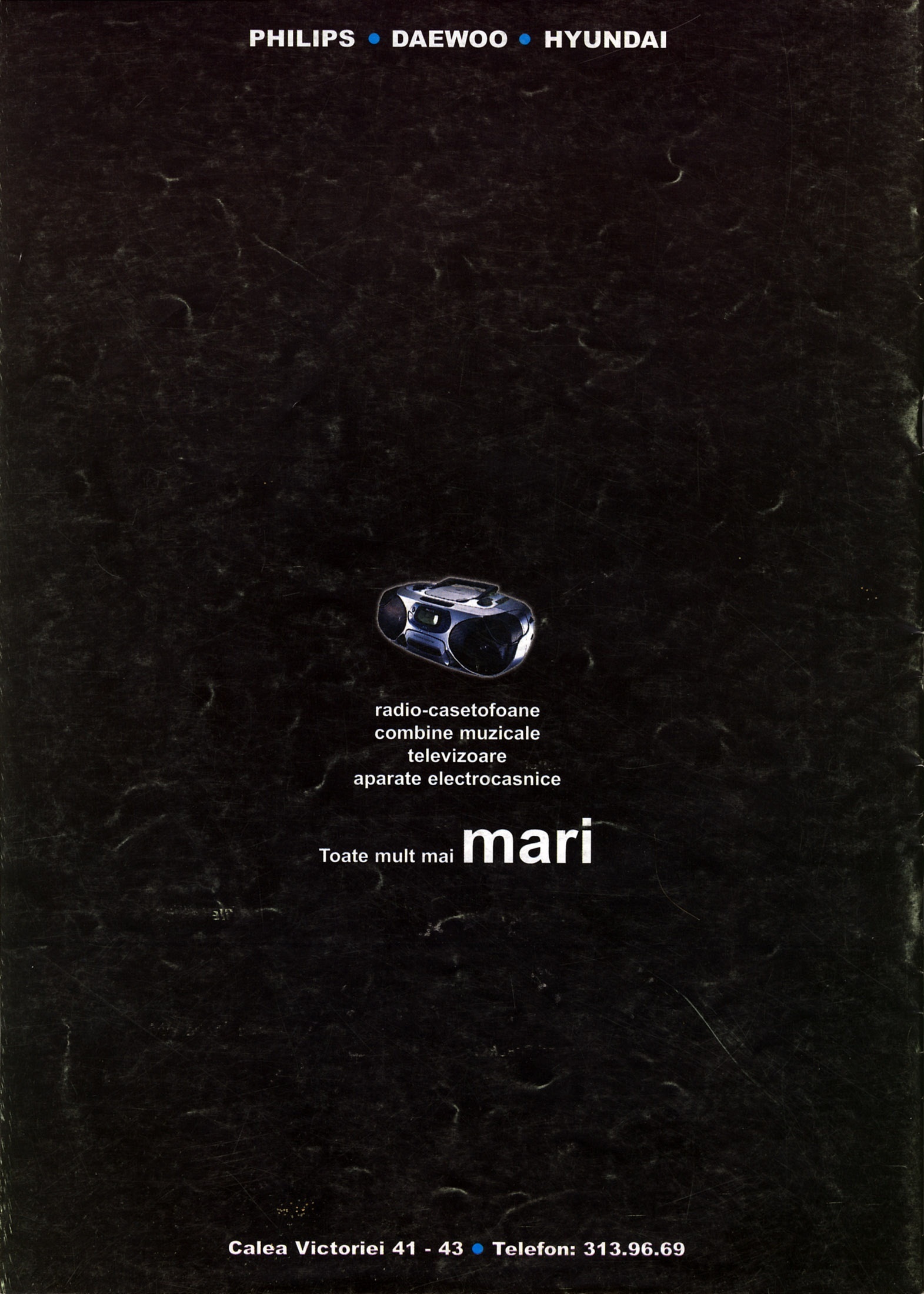 Coperta 4 — reclamă Philips · Daewoo · Hyundai