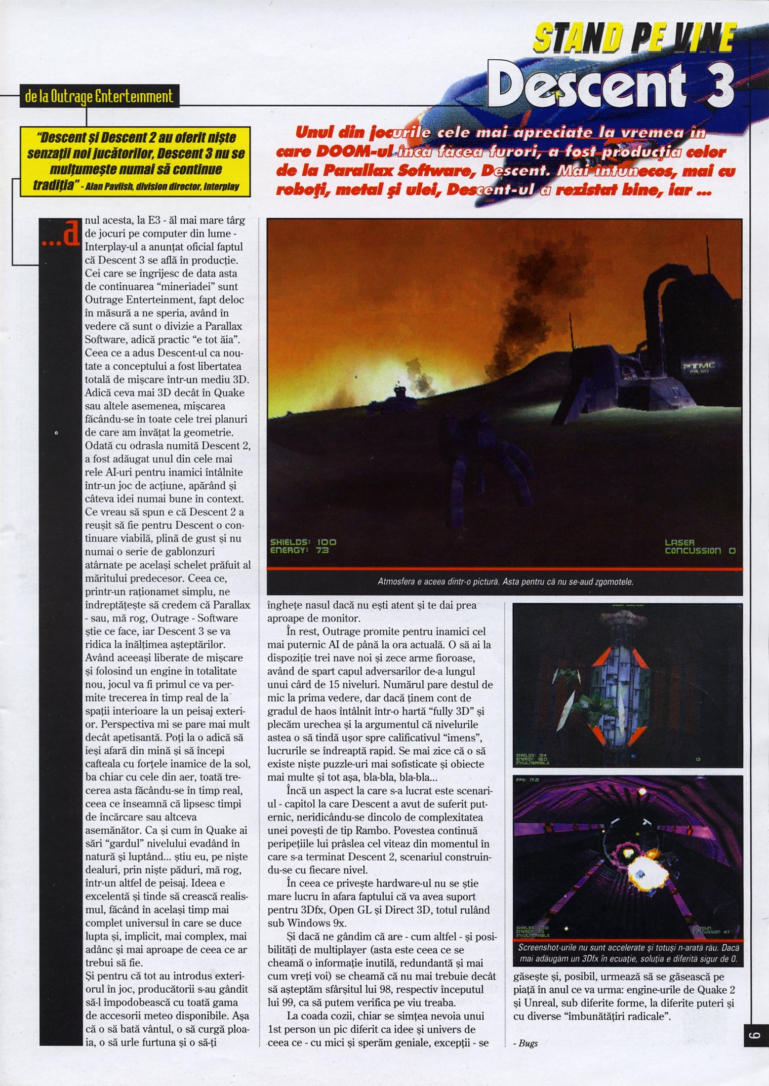 Numărul 11, pagina 11 — Descent 3