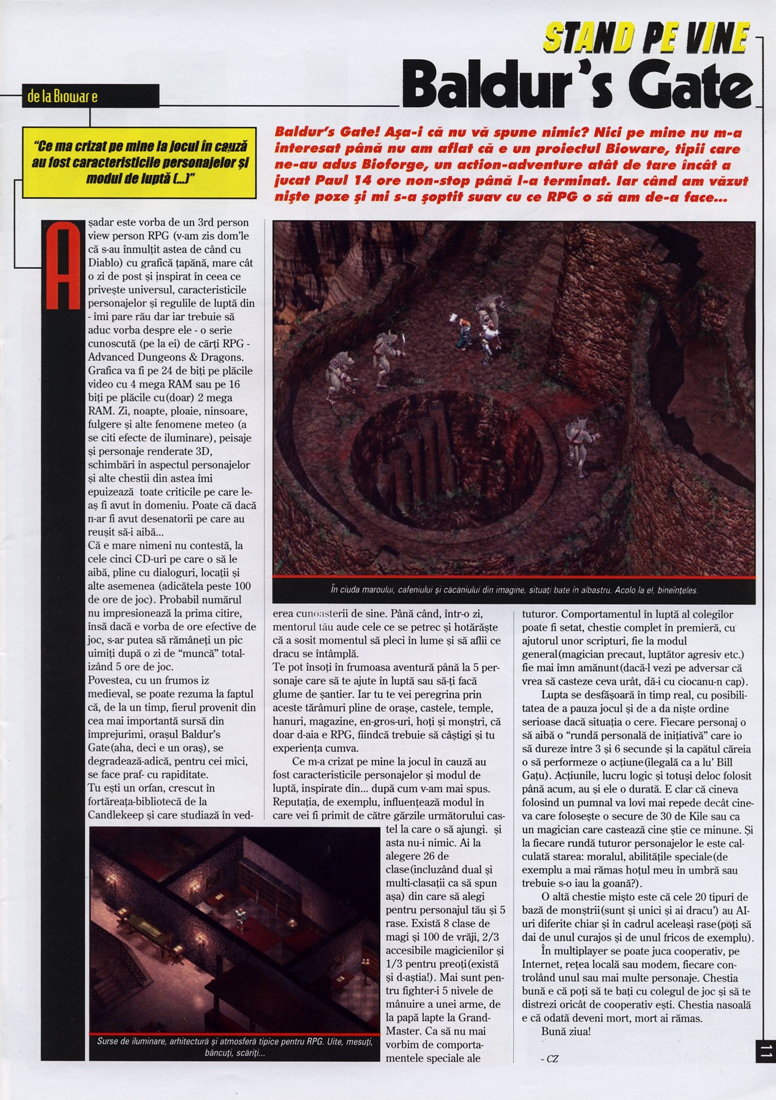Numărul 11, pagina 13 — Baldur's Gate