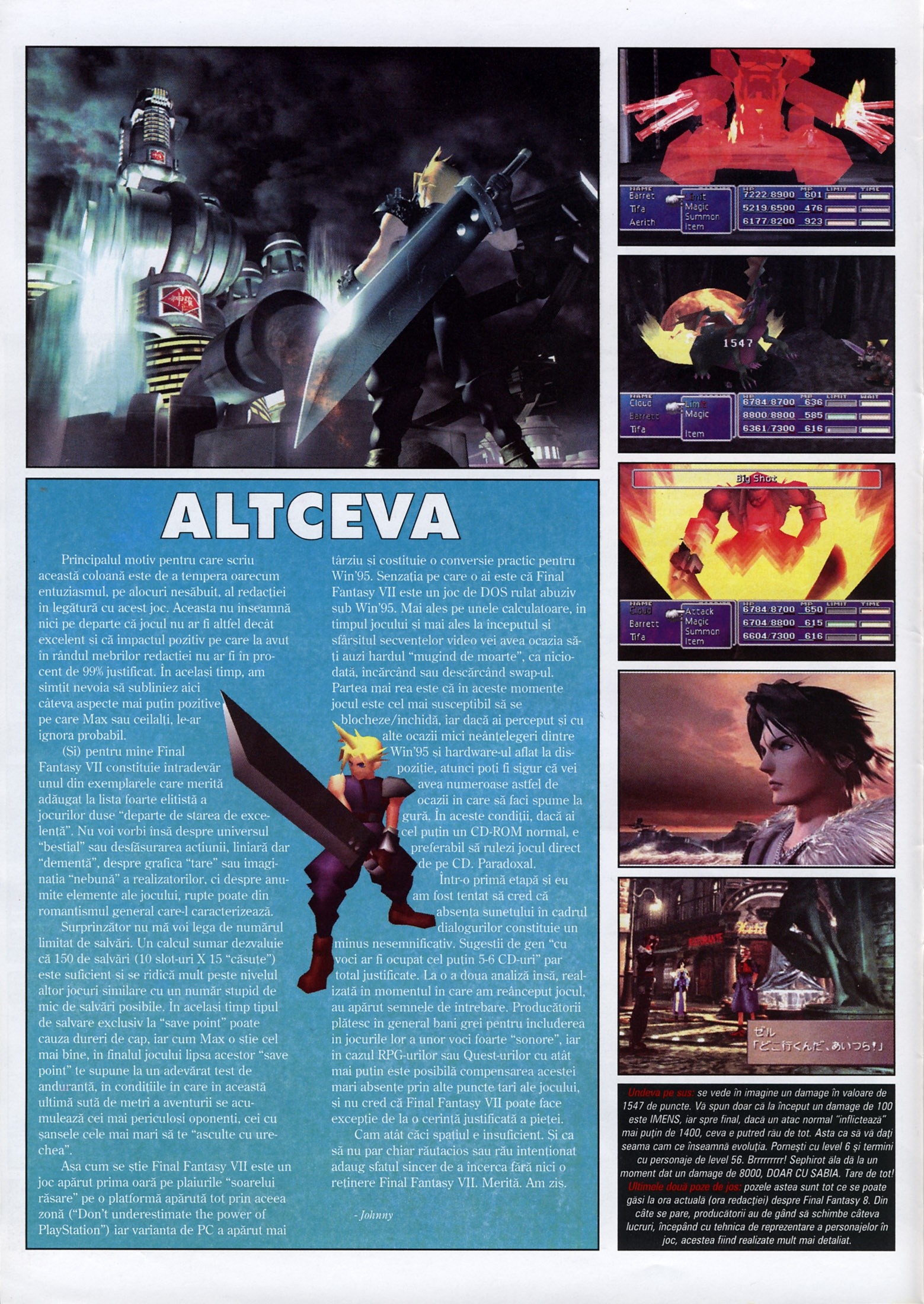 Numărul 11, pagina 16 — Final Fantasy VII