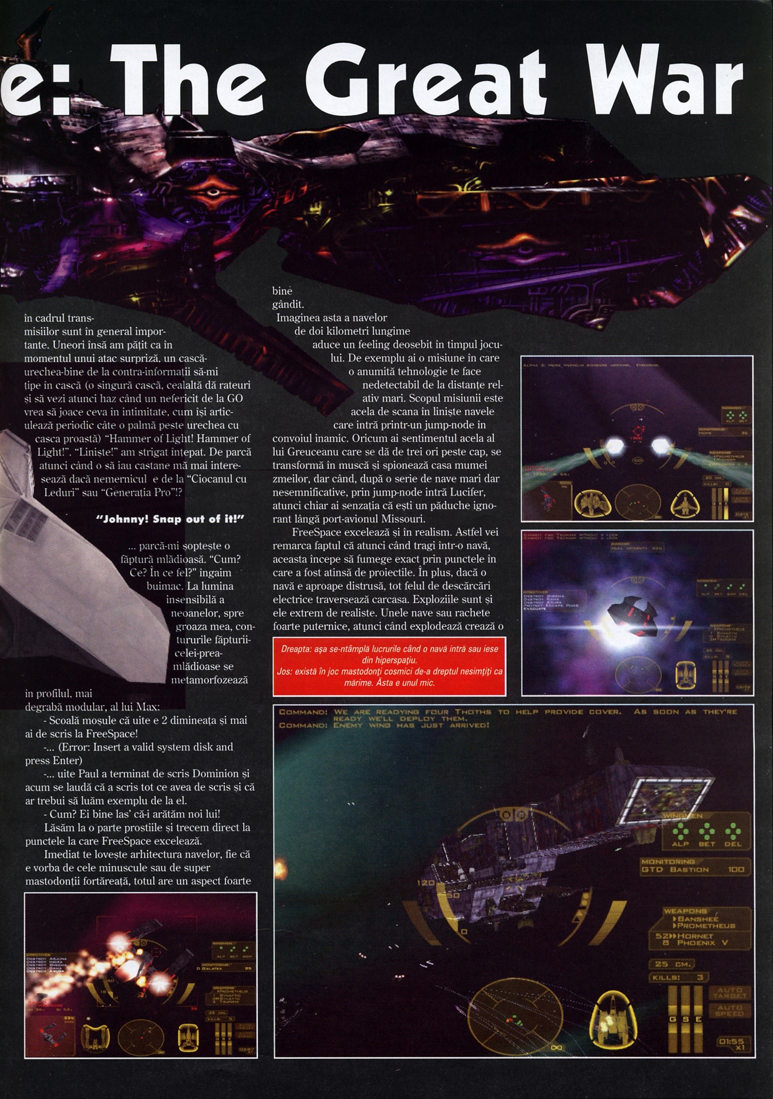Numărul 11, pagina 31 — Descent FreeSpace: The Great War