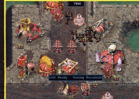 Screenshot KKND2: Krossfire: batalie vazuta de sus, HUD Unit Ready - Homing Bazookoid