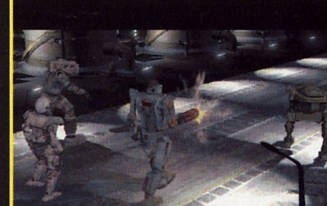 Screenshot Mech Commander: mechi si vehicule intr-un mediu urban nocturn