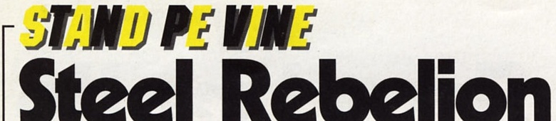 Bannerul "STAND PE VINE" / "Steel Rebelion"