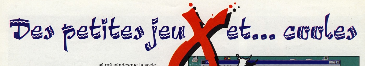 Bannerul articolului: "Des petites jeuXet... cooules"