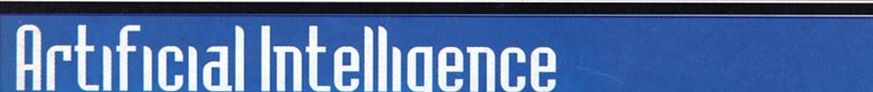 Bannerul albastru "Artificial Intelligence"