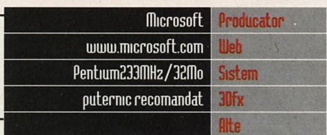 General Info: Producator: Microsoft · Web: www.microsoft.com · Sistem: Pentium233MHz/32Mo · 3Dfx: puternic recomandat · Alte: (necompletat)