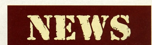 Sigla "NEWS" pe fond bordo