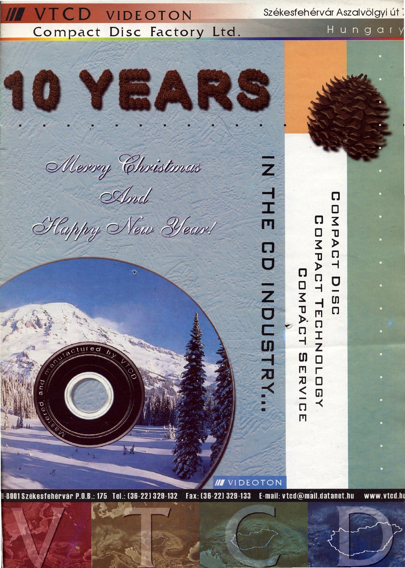 Numărul 12, pagina 3 — VTCD Videoton Compact Disc Factory -- 10 Years (ad)