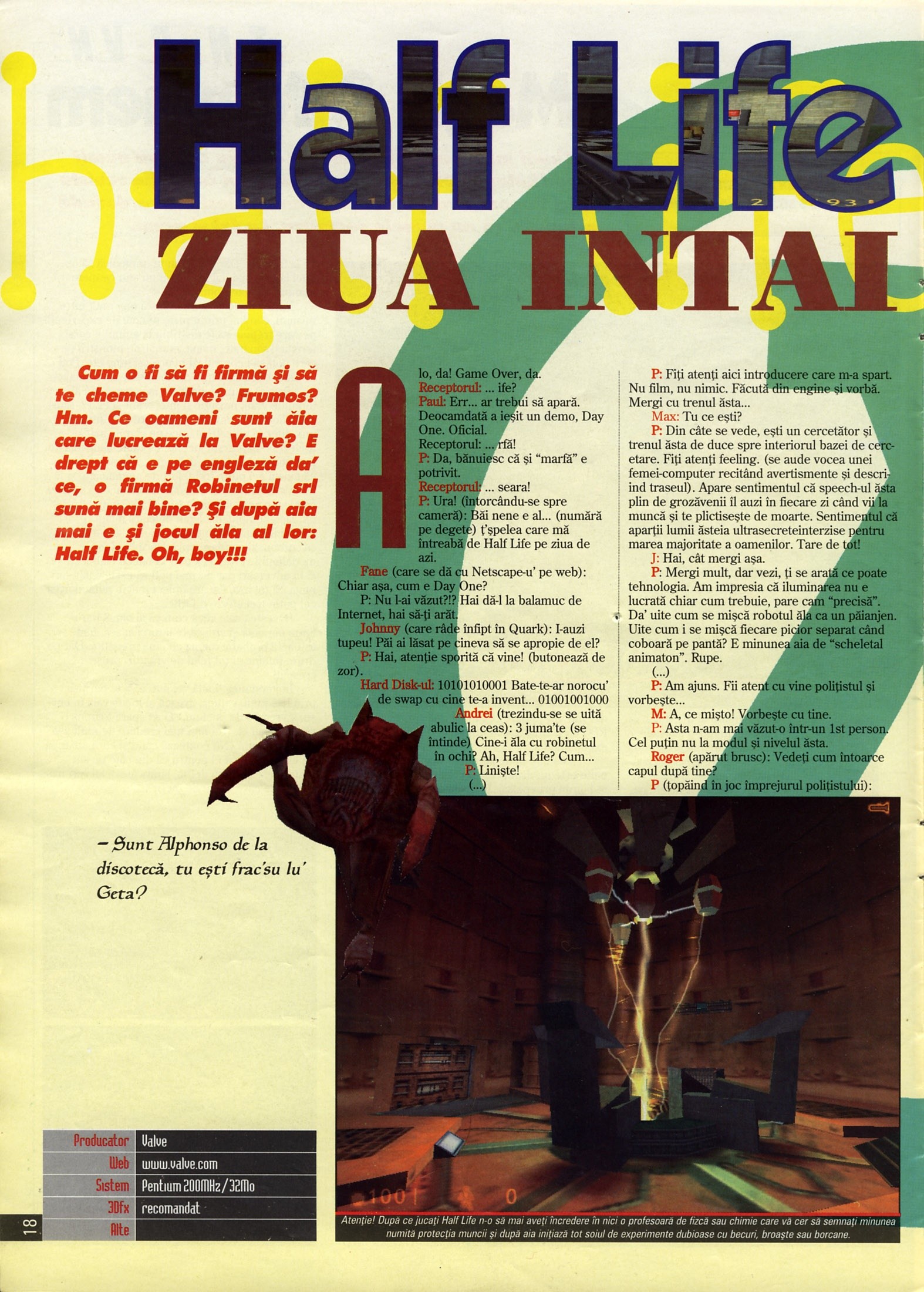 Numărul 12, pagina 20 — Half Life -- Ziua intai