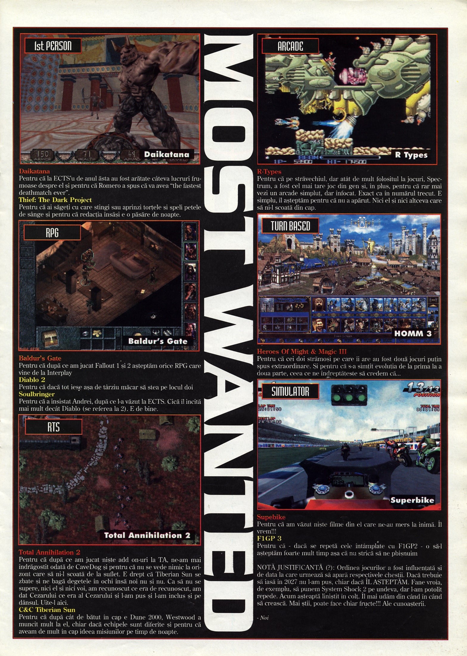 Numărul 12, pagina 23 — Most Wanted