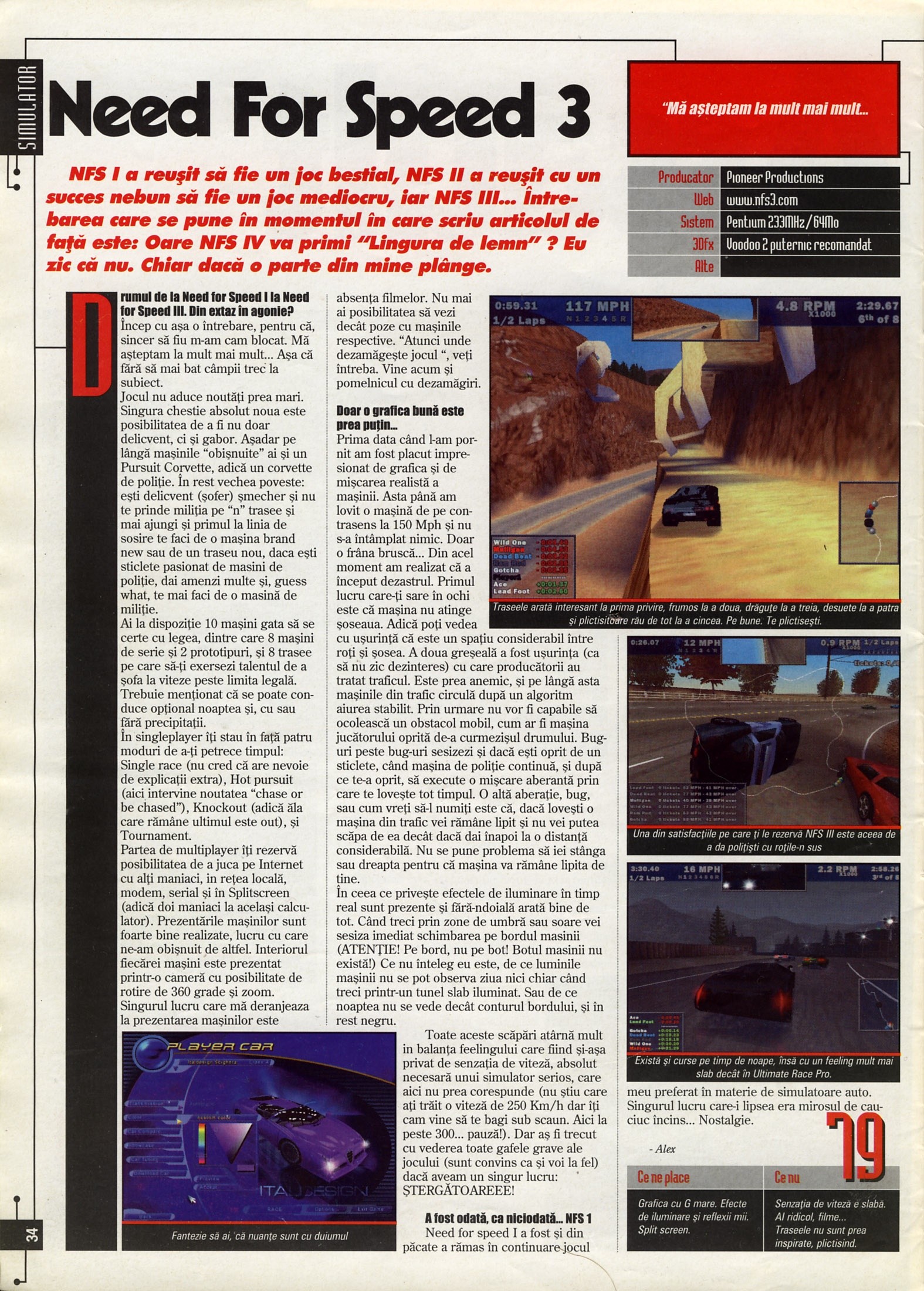 Numărul 12, pagina 36 — Need For Speed 3