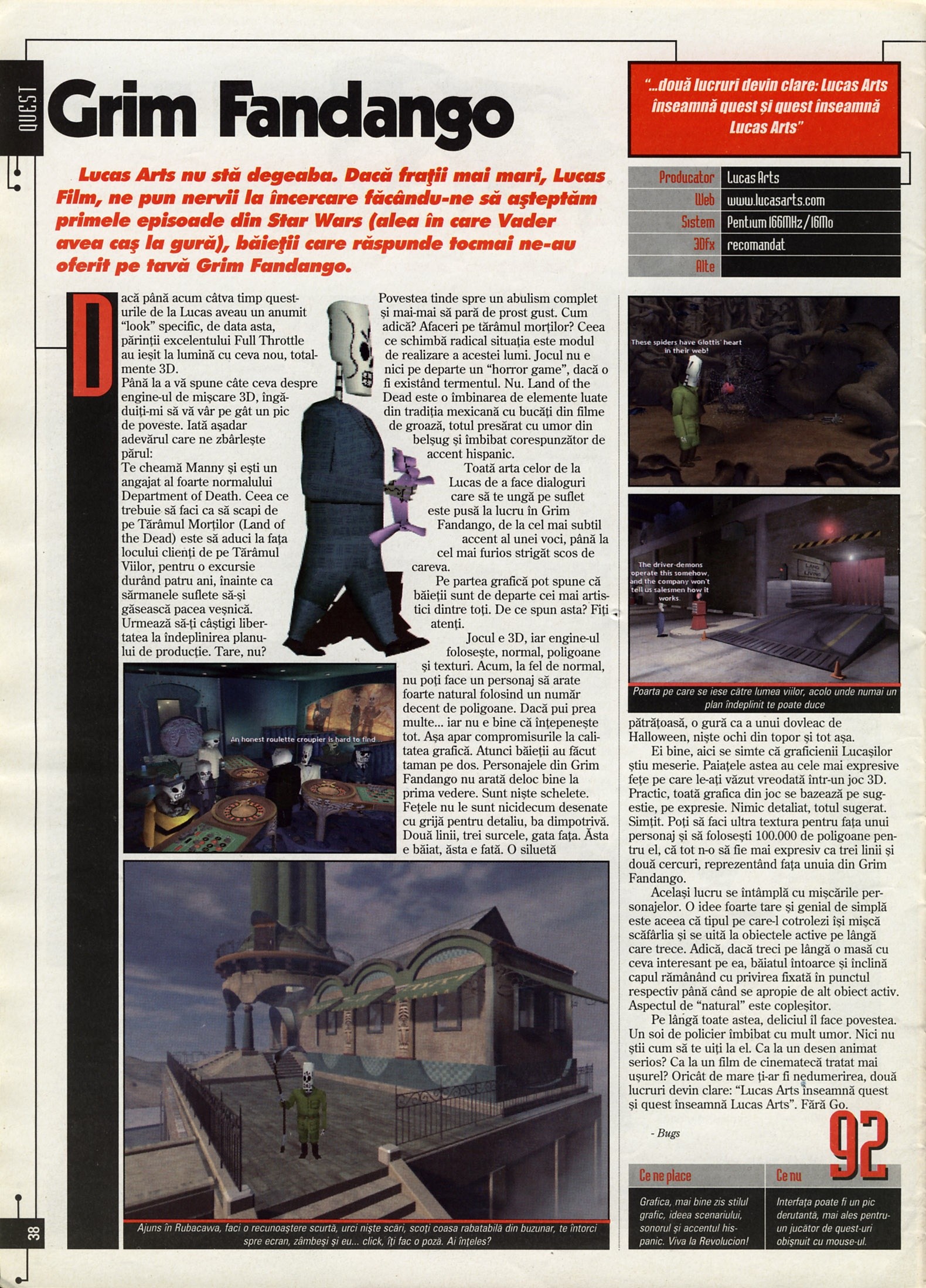 Numărul 12, pagina 40 — Grim Fandango