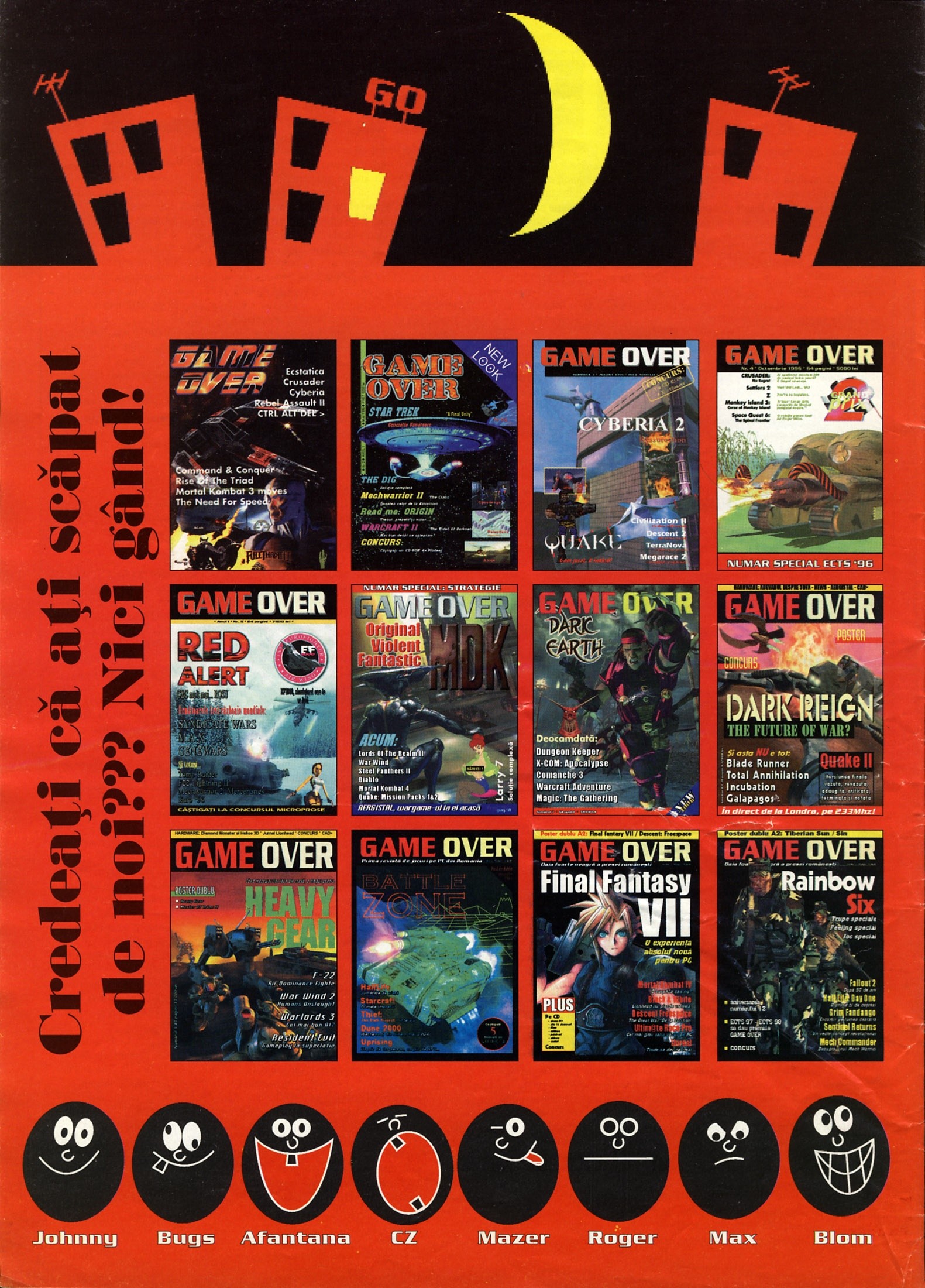 Numărul 12, pagina 48 — Credeati ca ati scapat de noi??? Nici gand! (HAPPY BIRTHDAY -- GAME OVER no. 12)