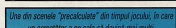 Una din scenele "precalculate" din timpul jocului, în care un cercetător e pe cale să devină mai mulți.