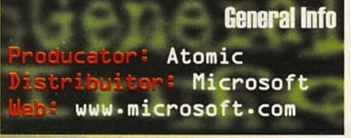 General Info: Producator: Atomic · Distribuitor: Microsoft · Web: www.microsoft.com