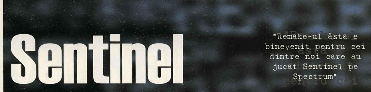 Sentinel — banner de titlu cu pull-quote