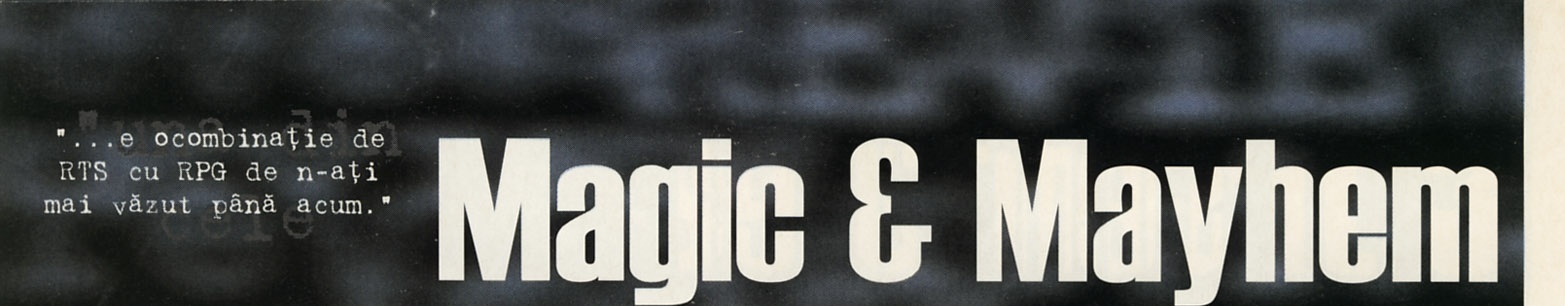 Magic & Mayhem — banerul articolului