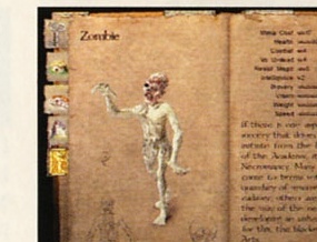Dreapta-sus: Îndreptarul despre cam tot ce vrei să știi în joc — pagina de "spellbook" (Zombie)