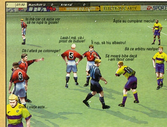 Manchstr U vs Arsenal — jucătorii comentează faza cu replici precum "Da-l afară pe cotonogar!" și "Ba ce arbitru nashpa!"