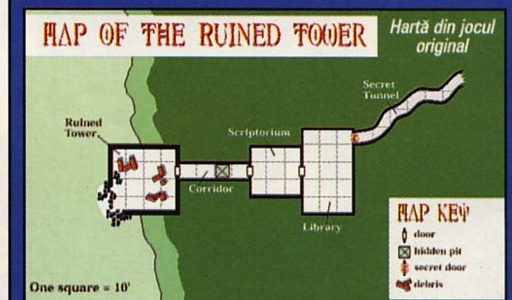 Map of the Ruined Tower — Hartă din jocul original