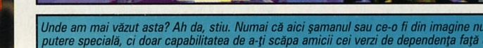 Unde am mai văzut asta? Ah da, știu. Numai că aici șamanul sau ce-o fi din imagine nu-ți dă vreo putere specială, ci doar capabilitatea de a-ți scăpa amicii cei verzi de dependența față de... yuck!