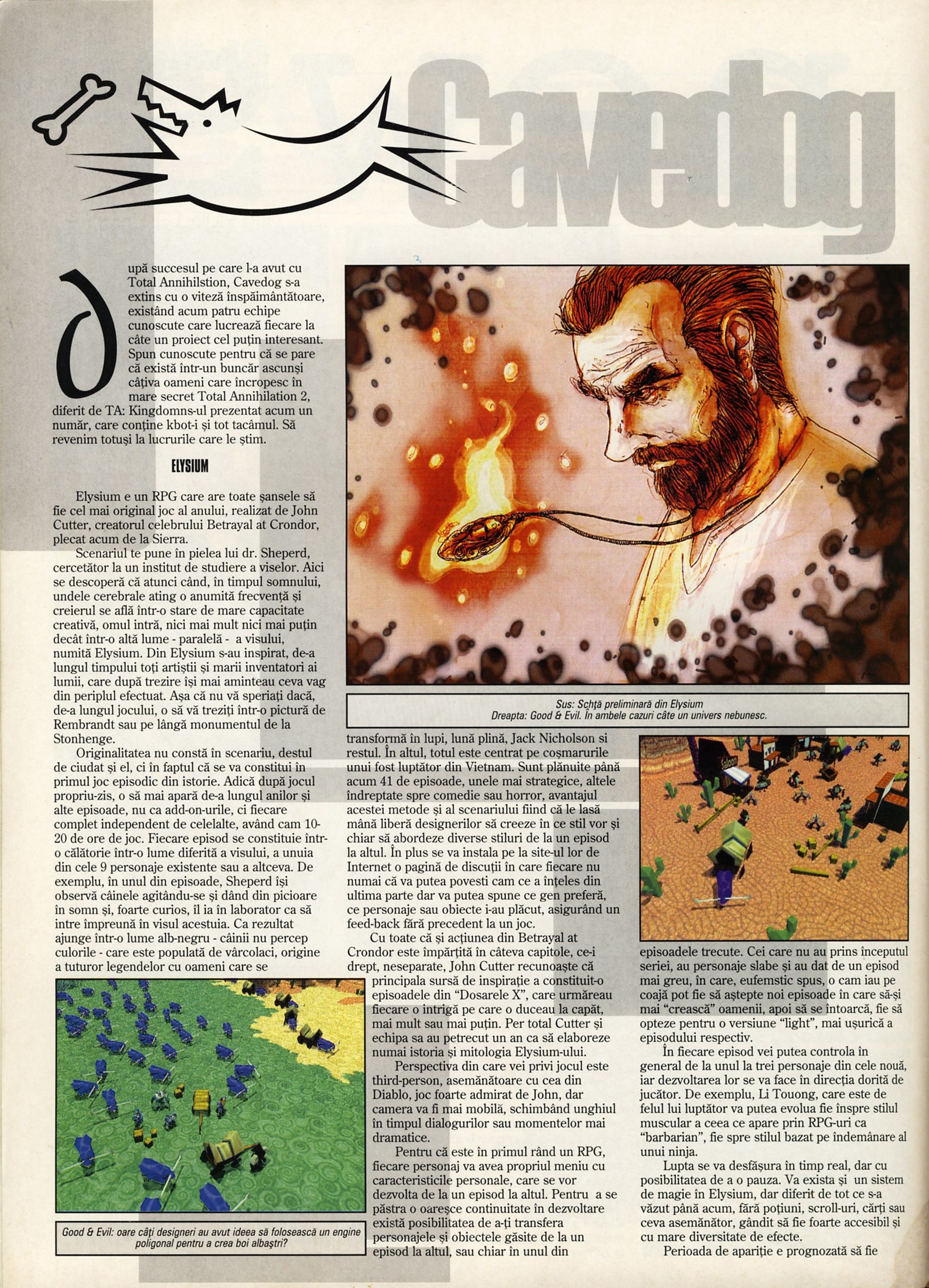 Numărul 13, pagina 8 — Cavedog: Amen - Elysium - Good & Evil