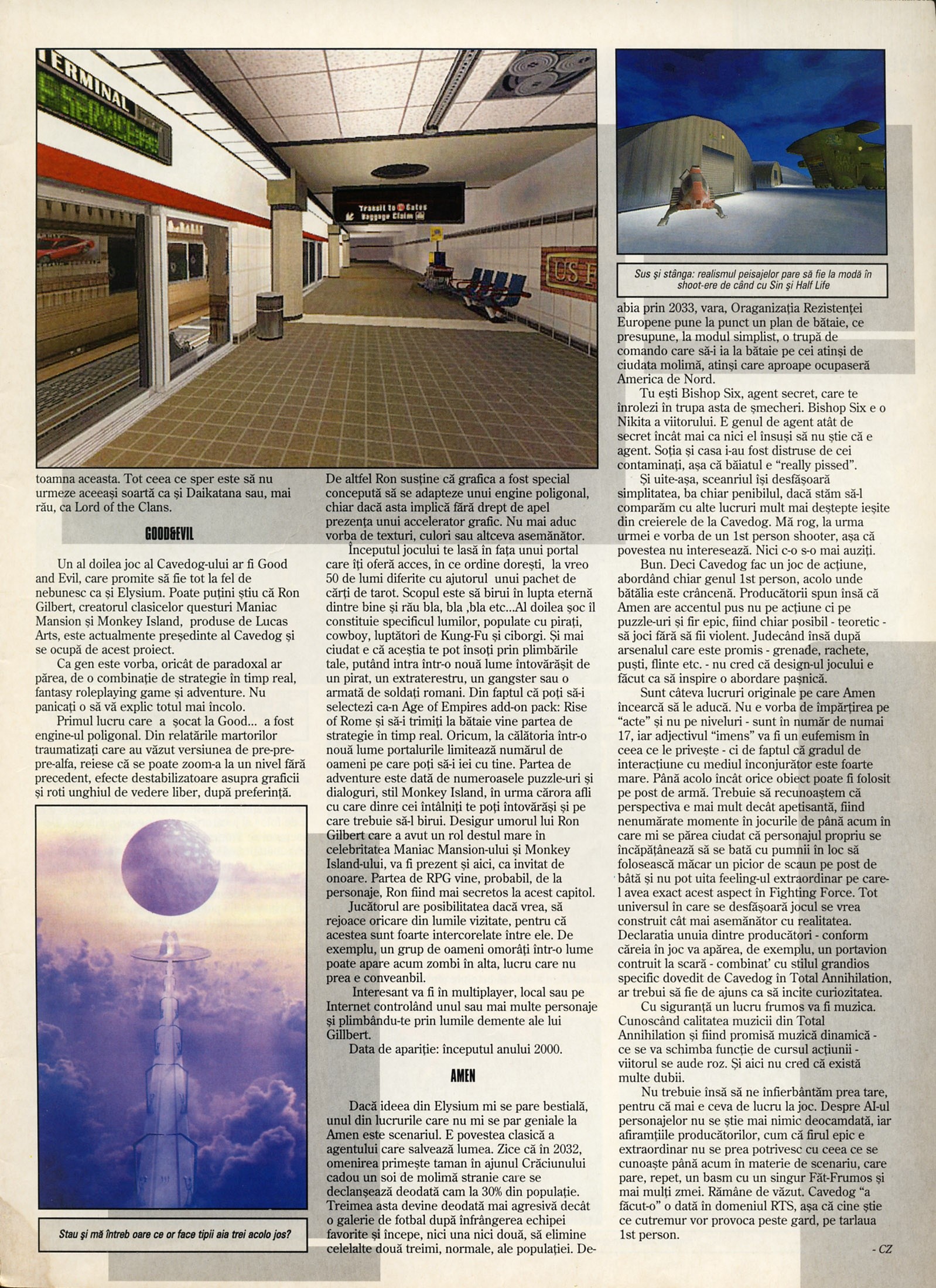 Numărul 13, pagina 9 — Cavedog: Amen - Elysium - Good & Evil