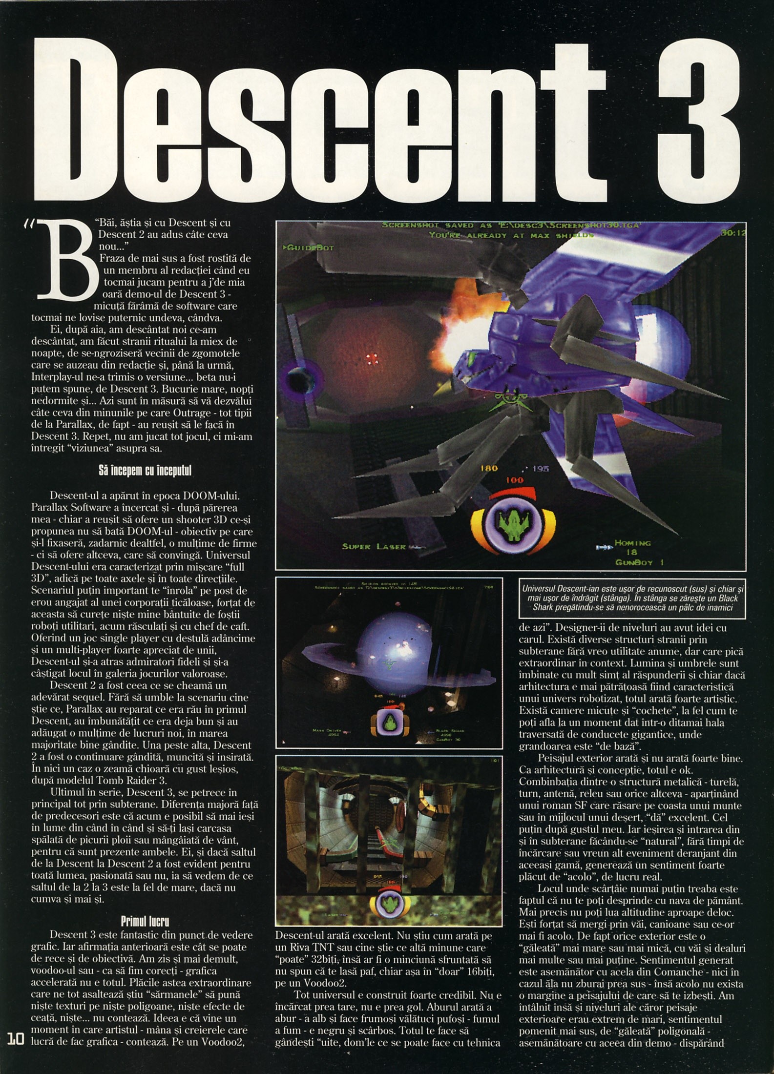 Numărul 13, pagina 12 — Descent 3