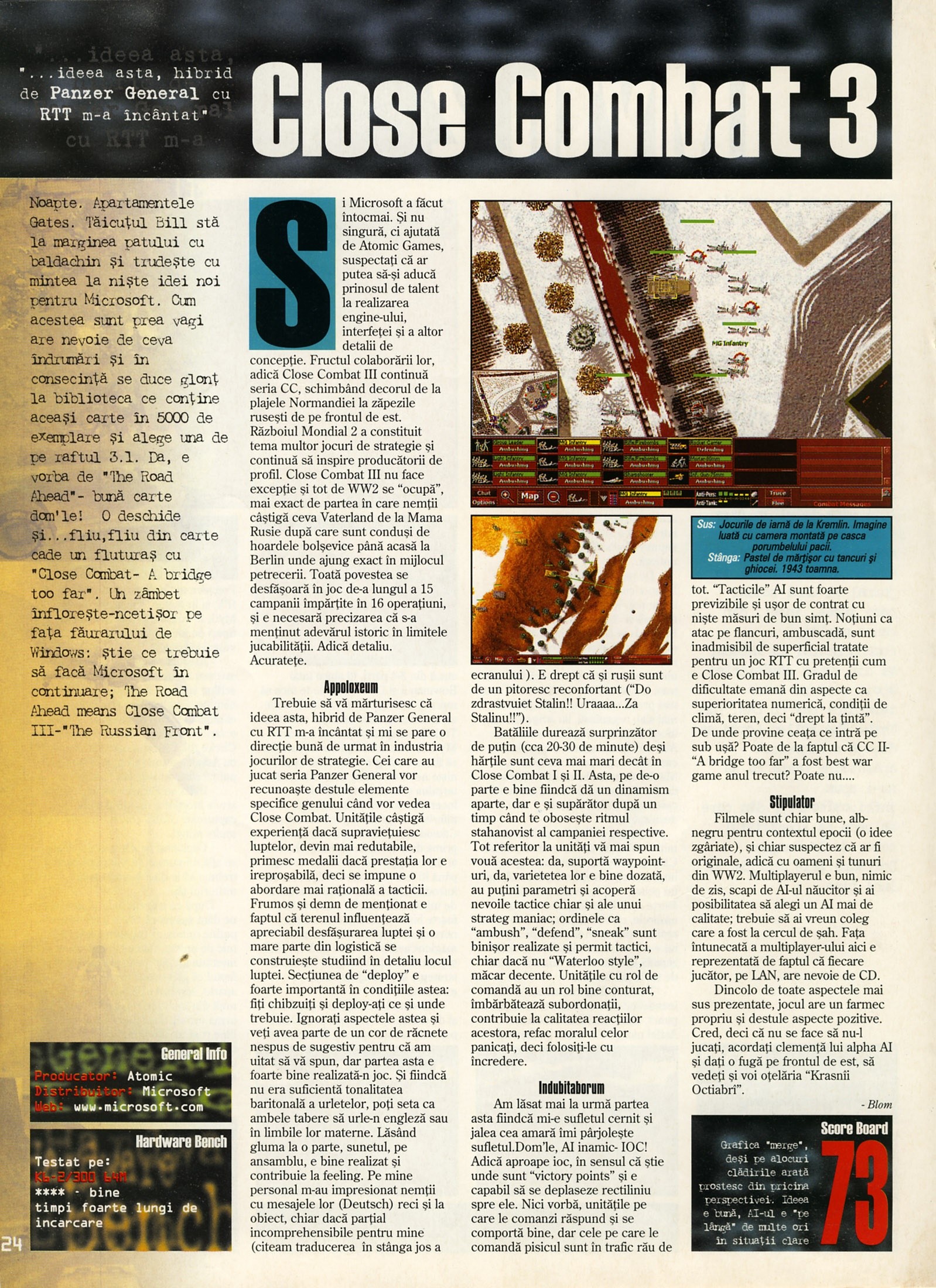 Numărul 13, pagina 26 — Close Combat 3