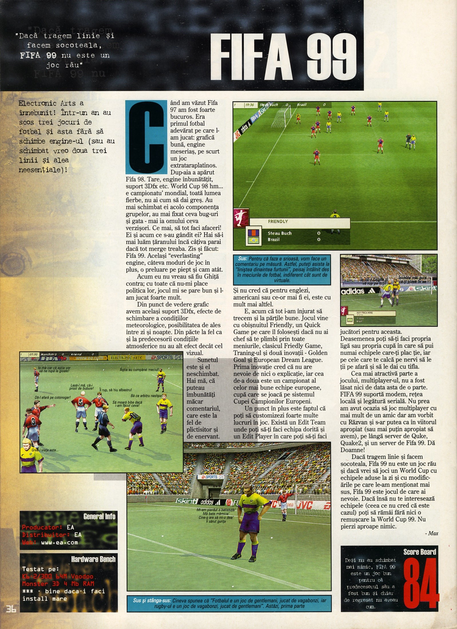 Numărul 13, pagina 38 — FIFA 99
