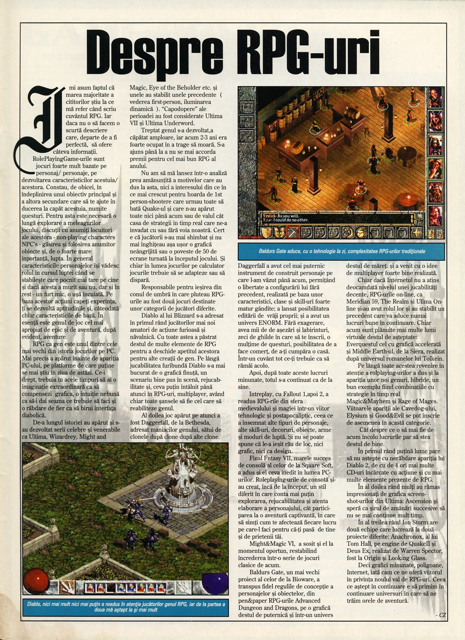 Numărul 13, pagina 45 — Despre RPG-uri