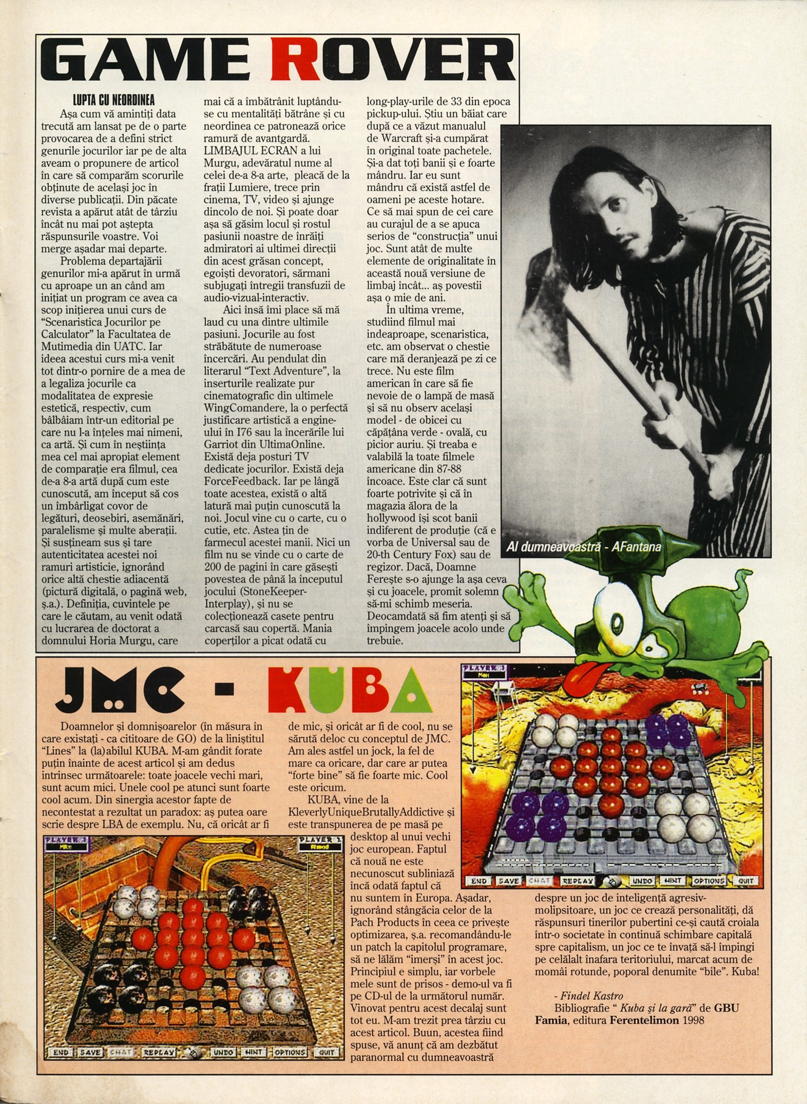 Numărul 13, pagina 47 — Game Rover -- Lupta cu neordinea