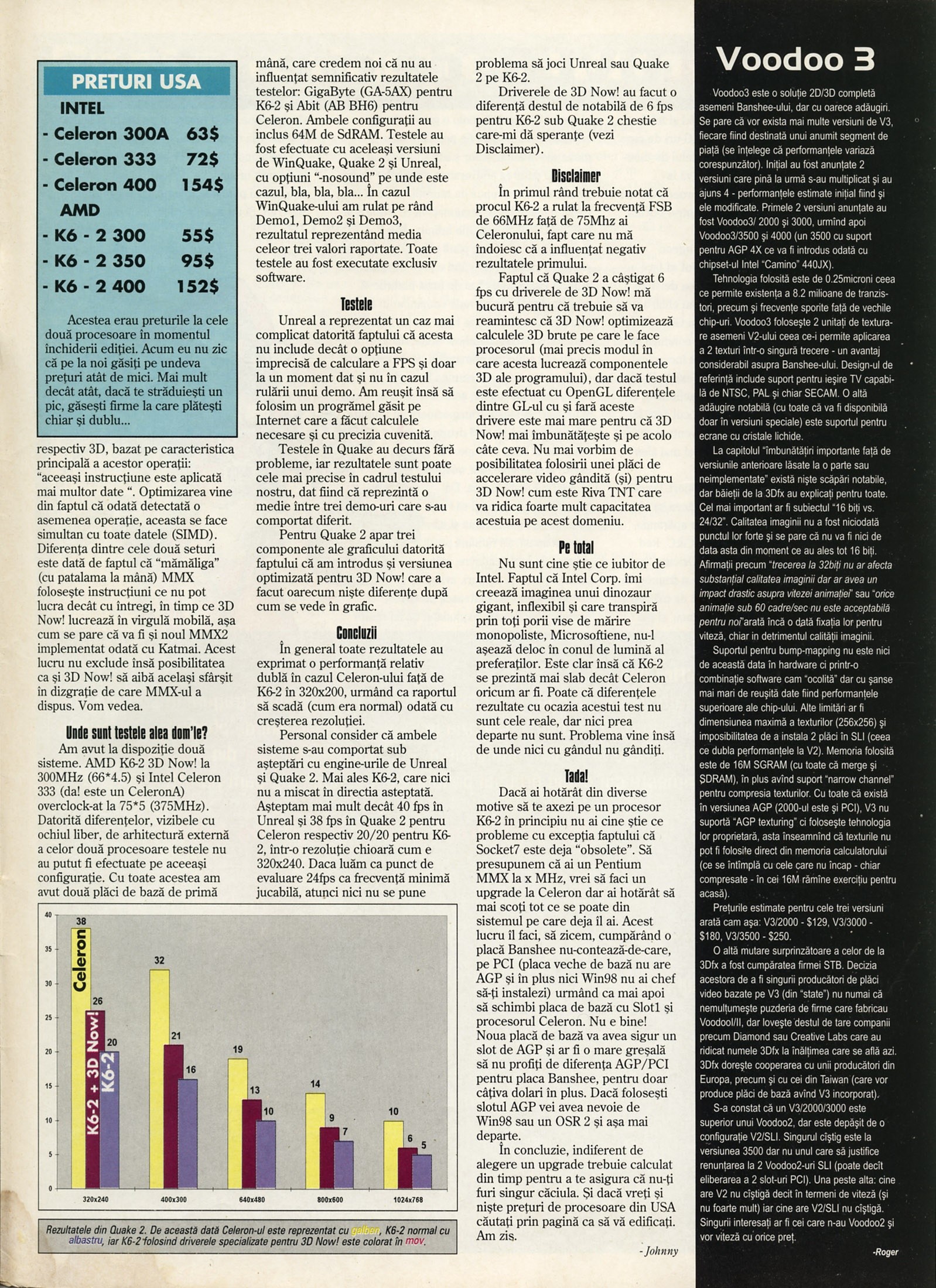 Numărul 13, pagina 49 — Intel versus AMD: Celeron - K6-2