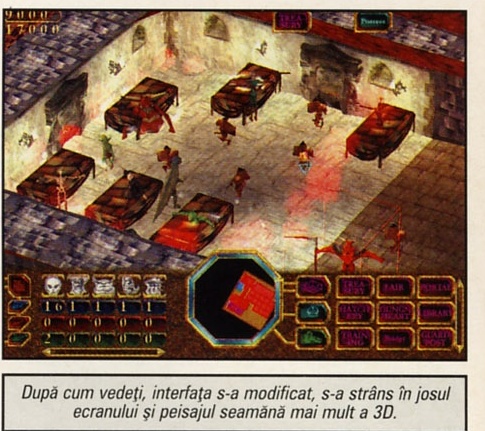După cum vedeți, interfața s-a modificat, s-a strâns în josul ecranului și peisajul seamănă mai mult a 3D.