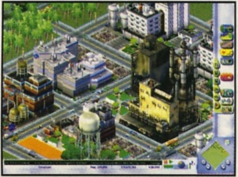 Zona industrială a orașului la zoom maxim