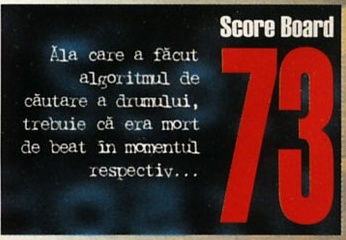 Score Board: 73