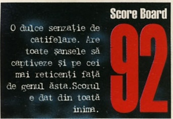 Score Board: 92