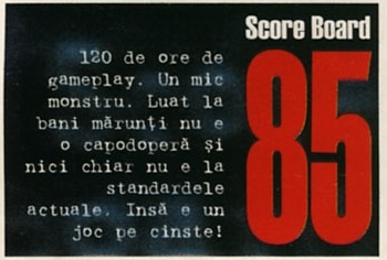 Score Board: 85