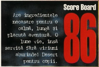 Score Board: 86